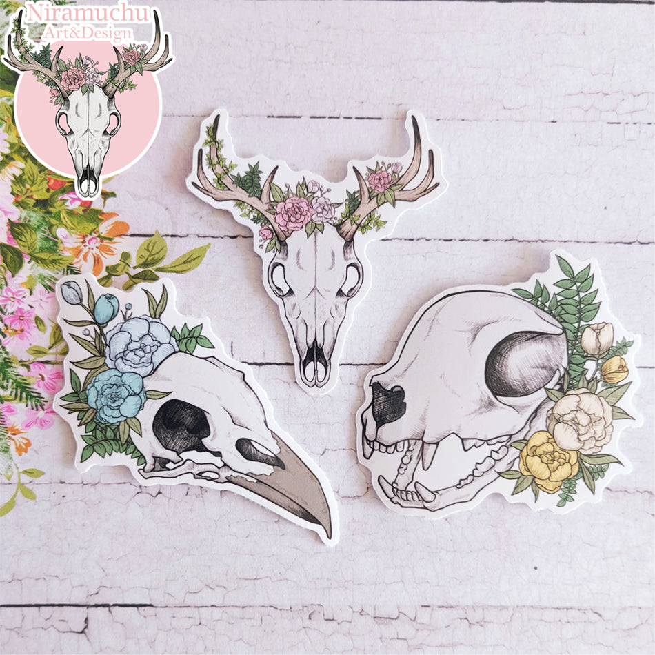Classic Skull Sticker Set