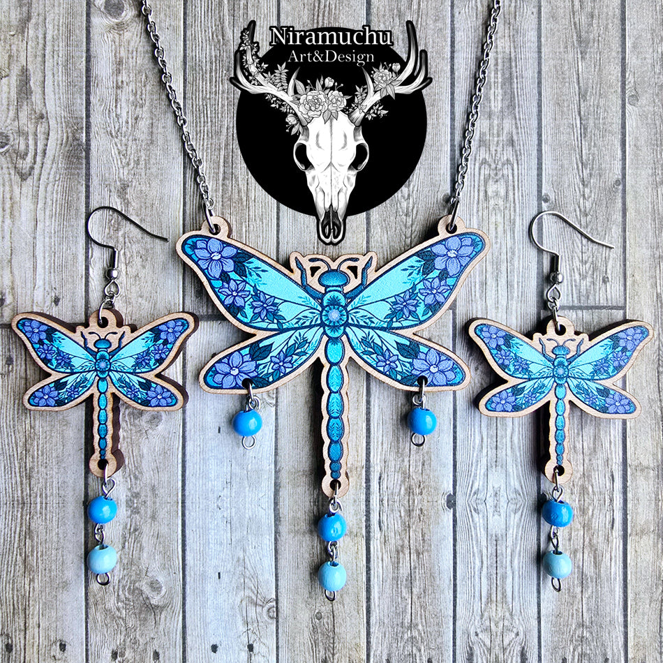 Cloudberry Dawn Dragonfly Earrings