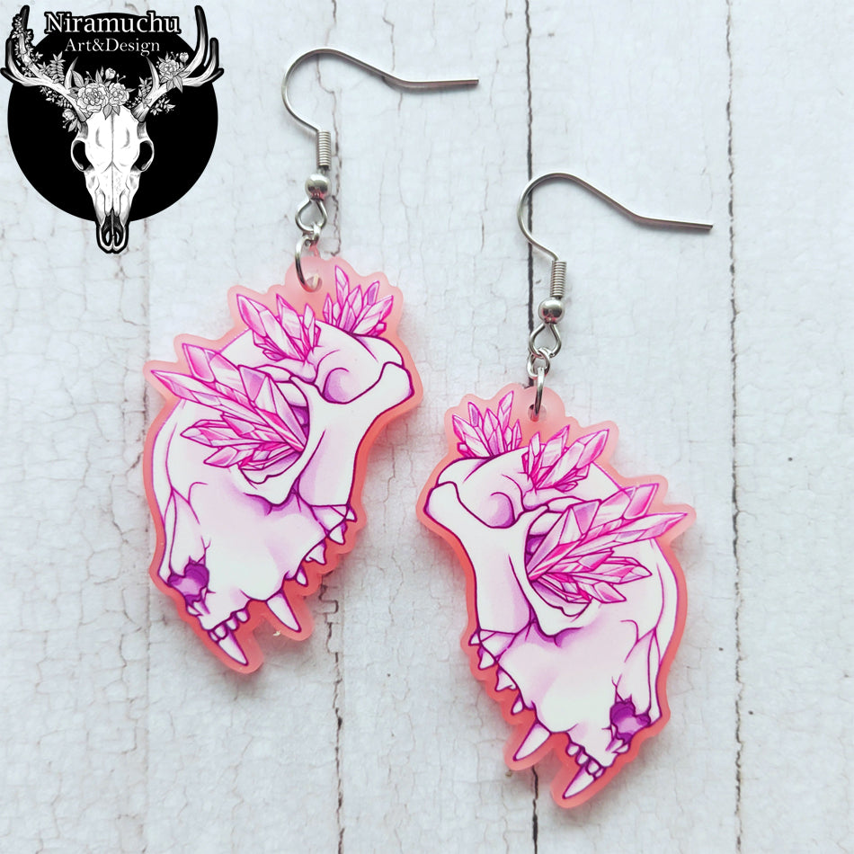 Crystal Cat Earrings