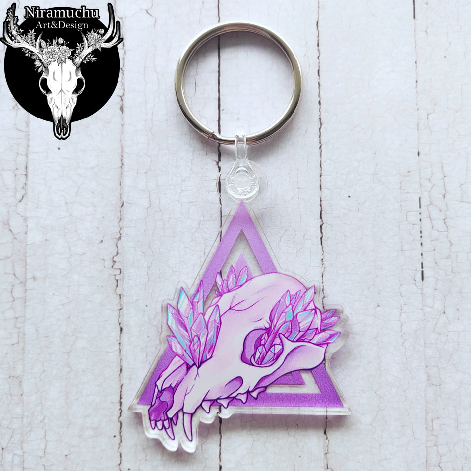 Crystal Fox Keyring