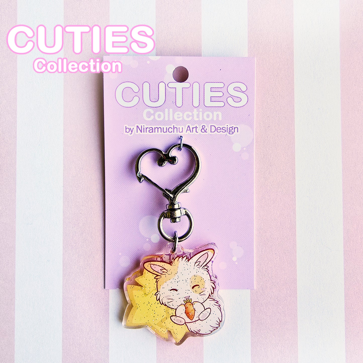 CUTIES Bunny Glitter Avaimenperä