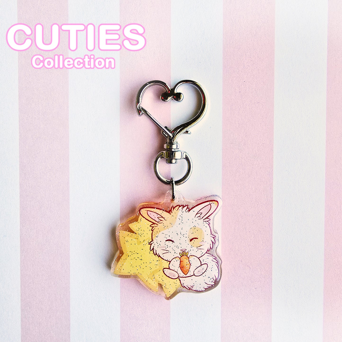 CUTIES Bunny Glitter Avaimenperä
