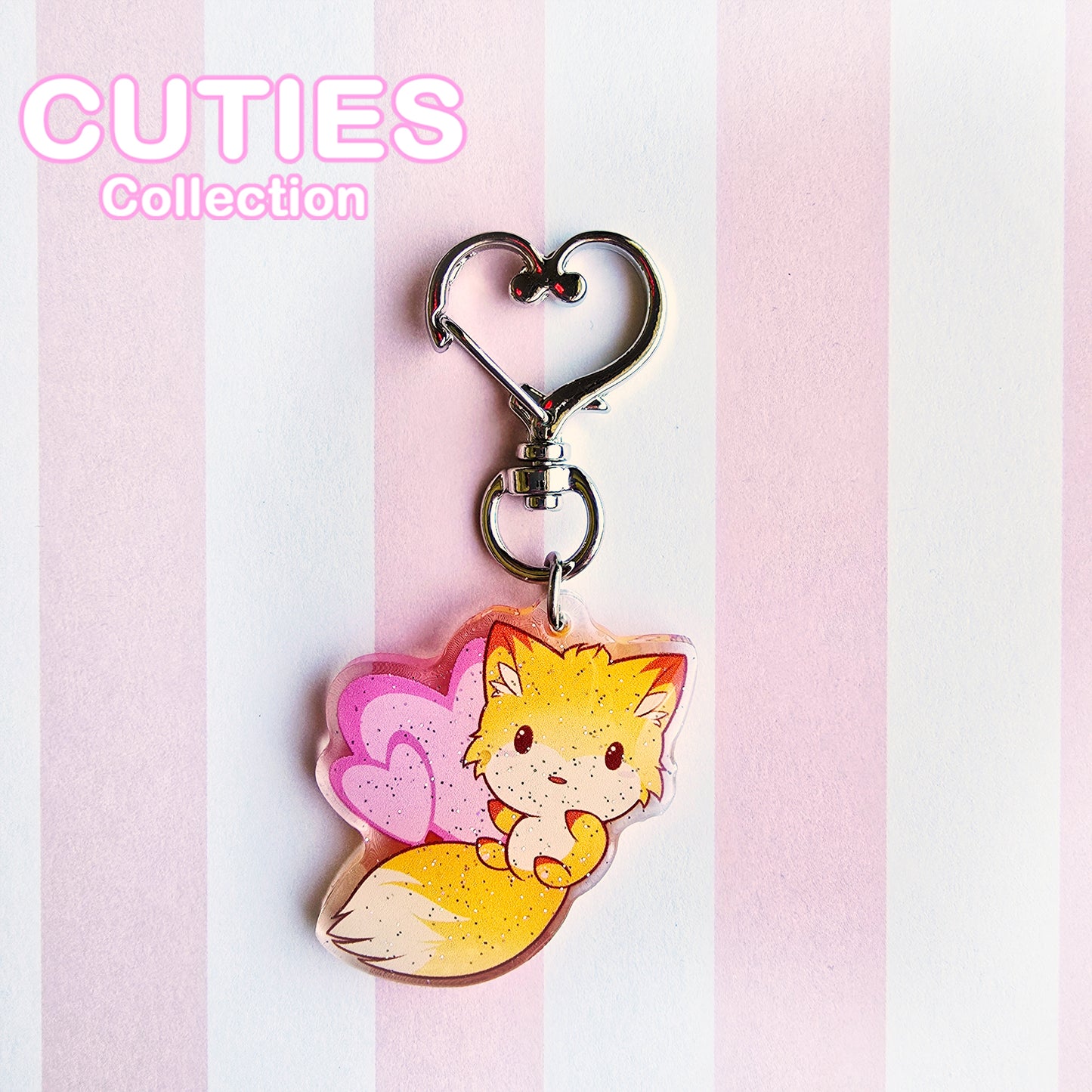 CUTIES Fox Glitter Avaimenperä