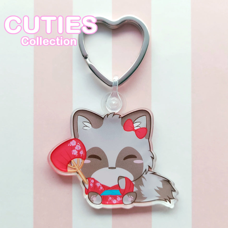 CUTIES Matsuri Raccoon Keyring