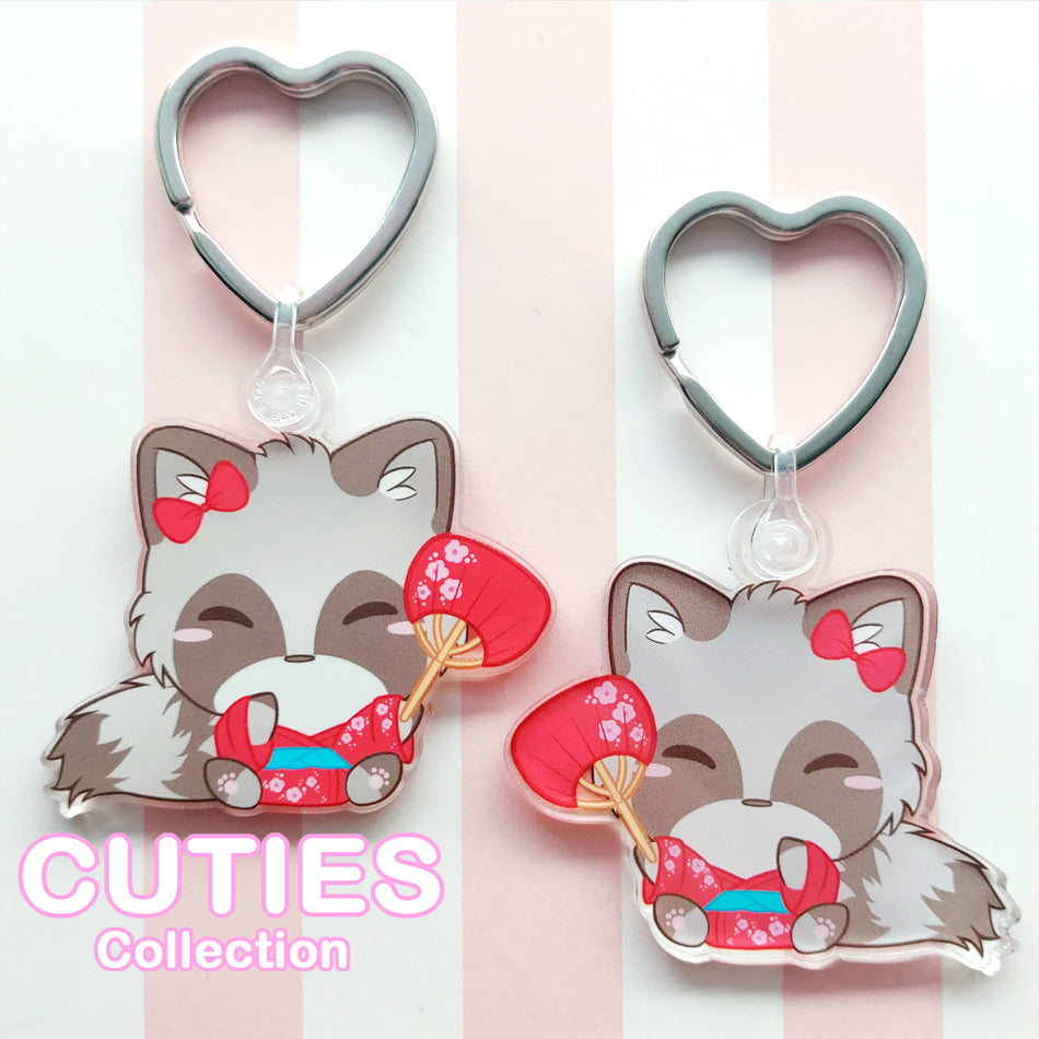 CUTIES Matsuri Raccoon Keyring