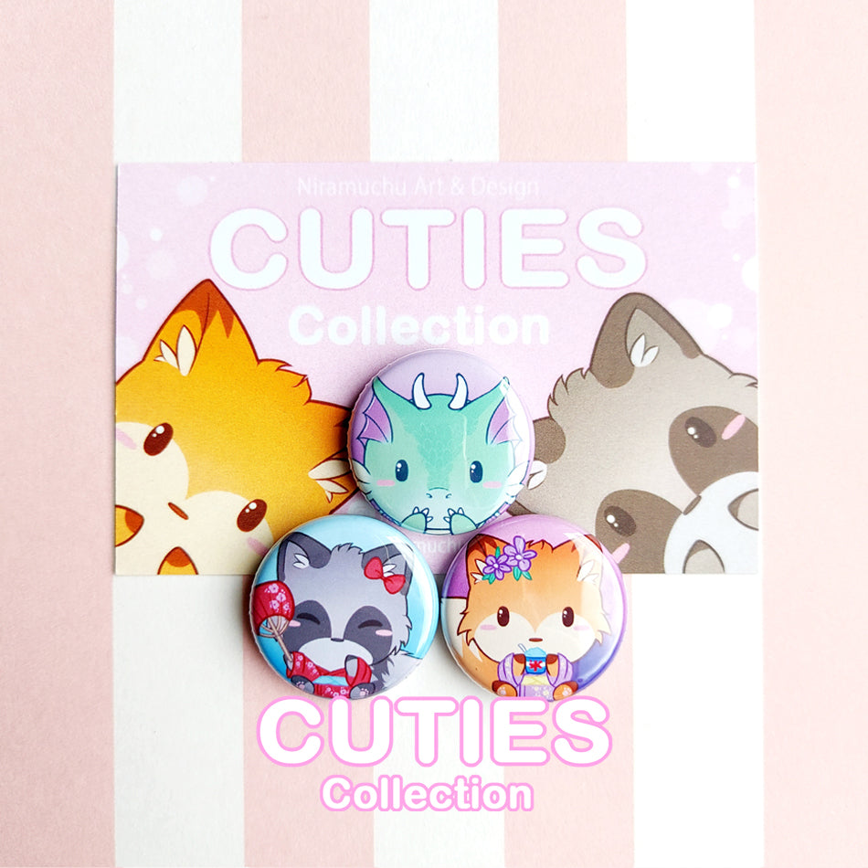 CUTIES Mini Badge Set 3