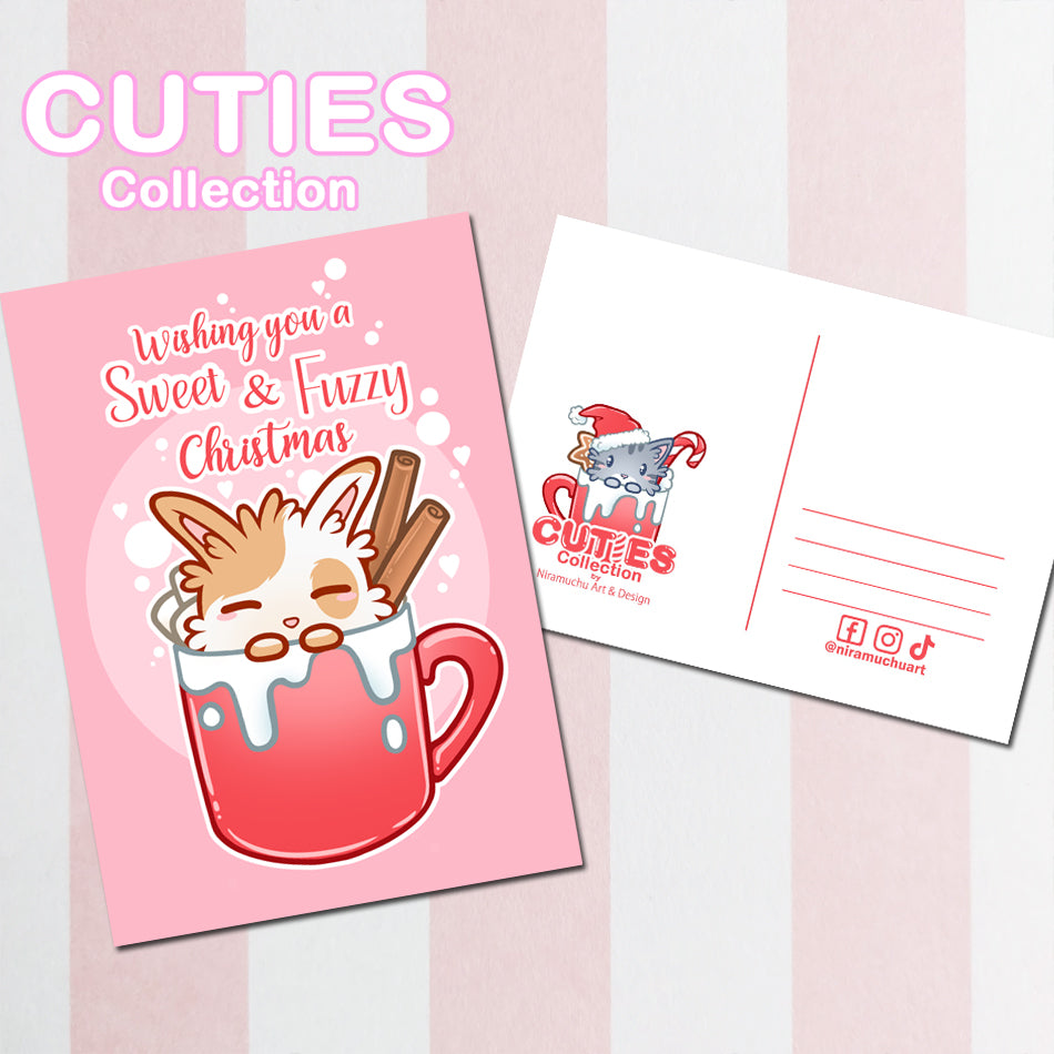 CUTIES Postcard Sweet & Fuzzy Christmas