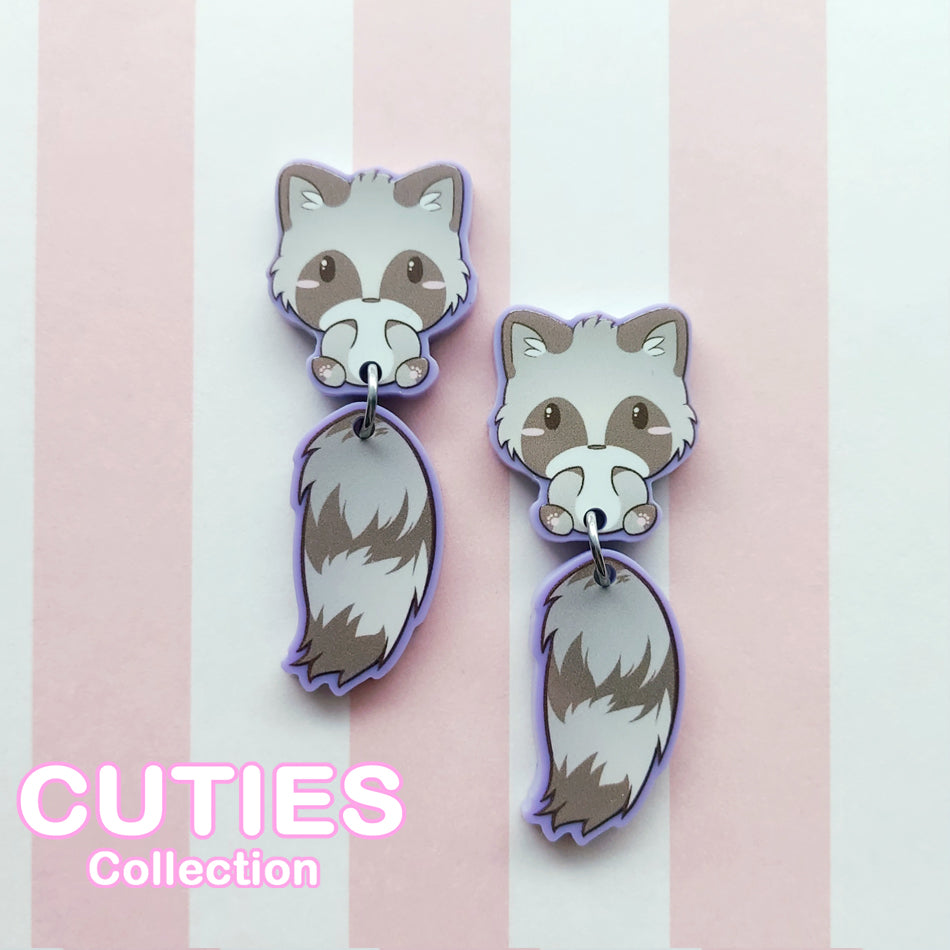 CUTIES Raccoon Earrings