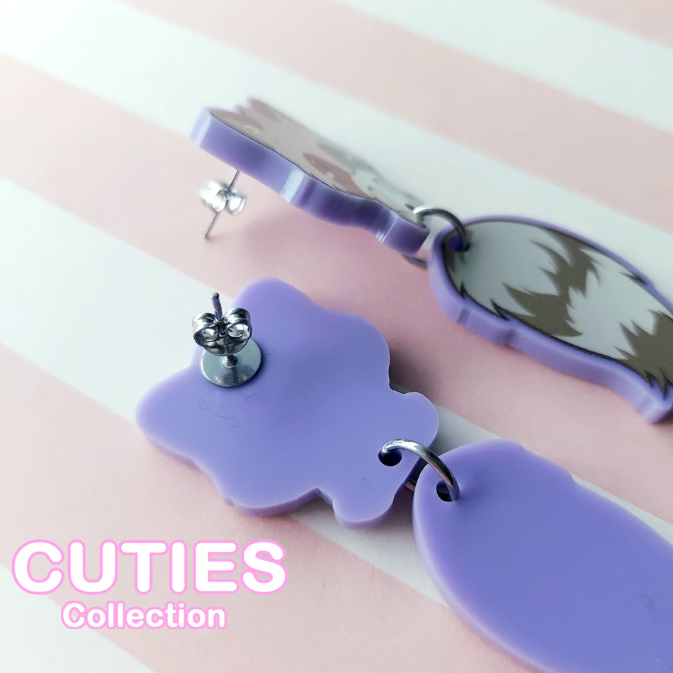 CUTIES Raccoon Earrings