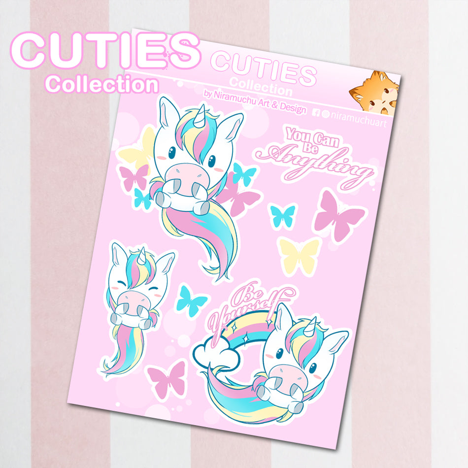 CUTIES Stickers: Unicorn