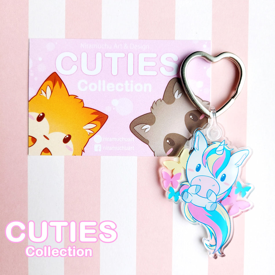 CUTIES Unicorn Keyring