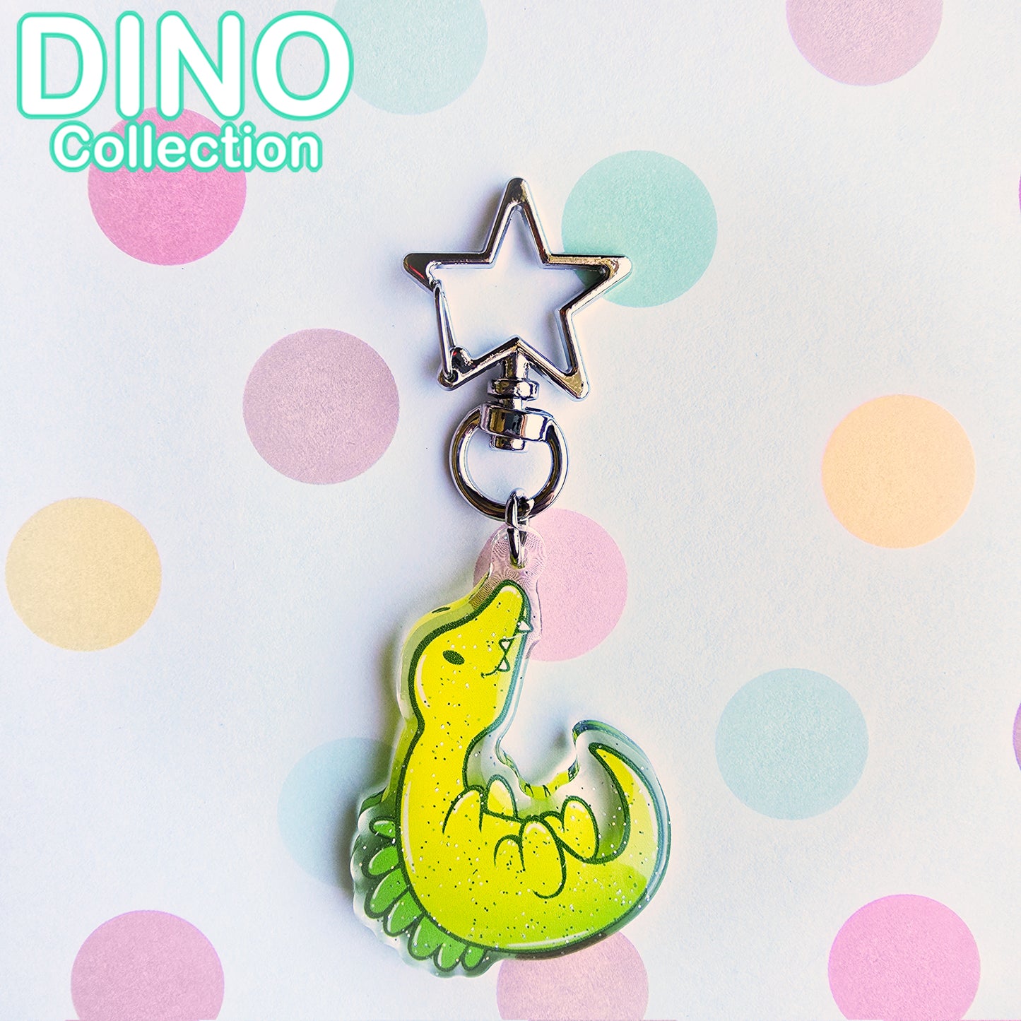 DINO Spinosaurus Glitter Keycharm