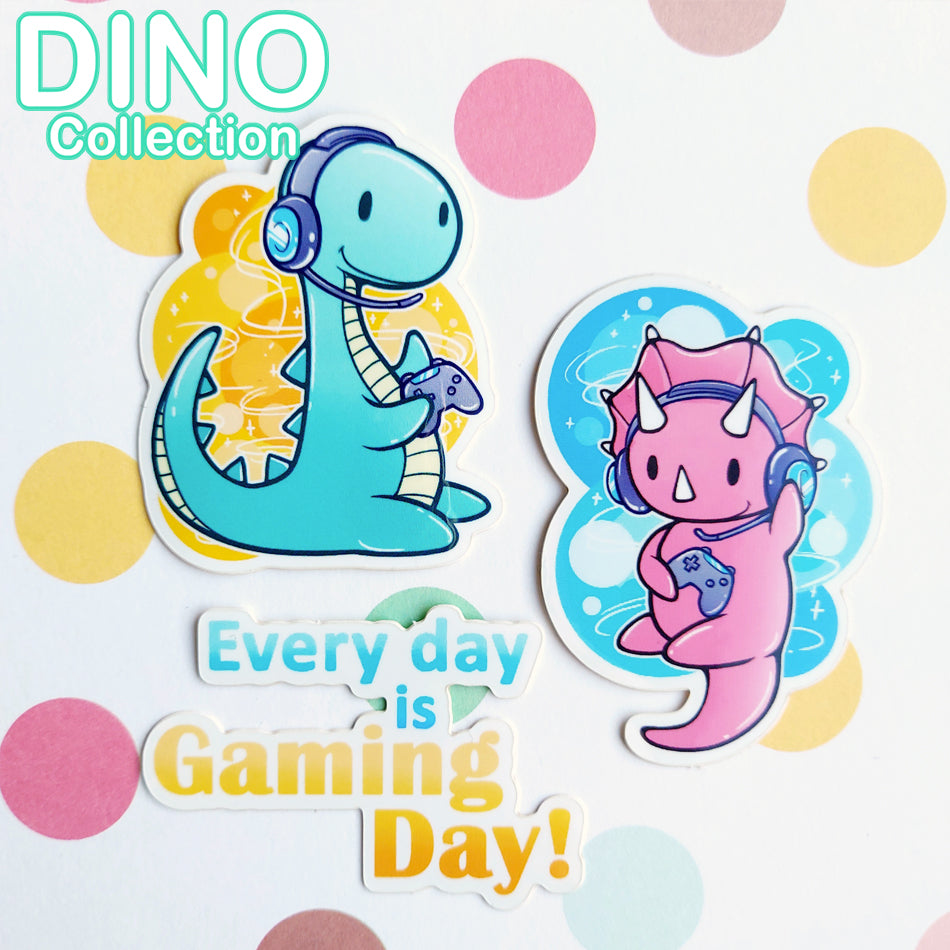 DINO Sticker Set: Gaming Day