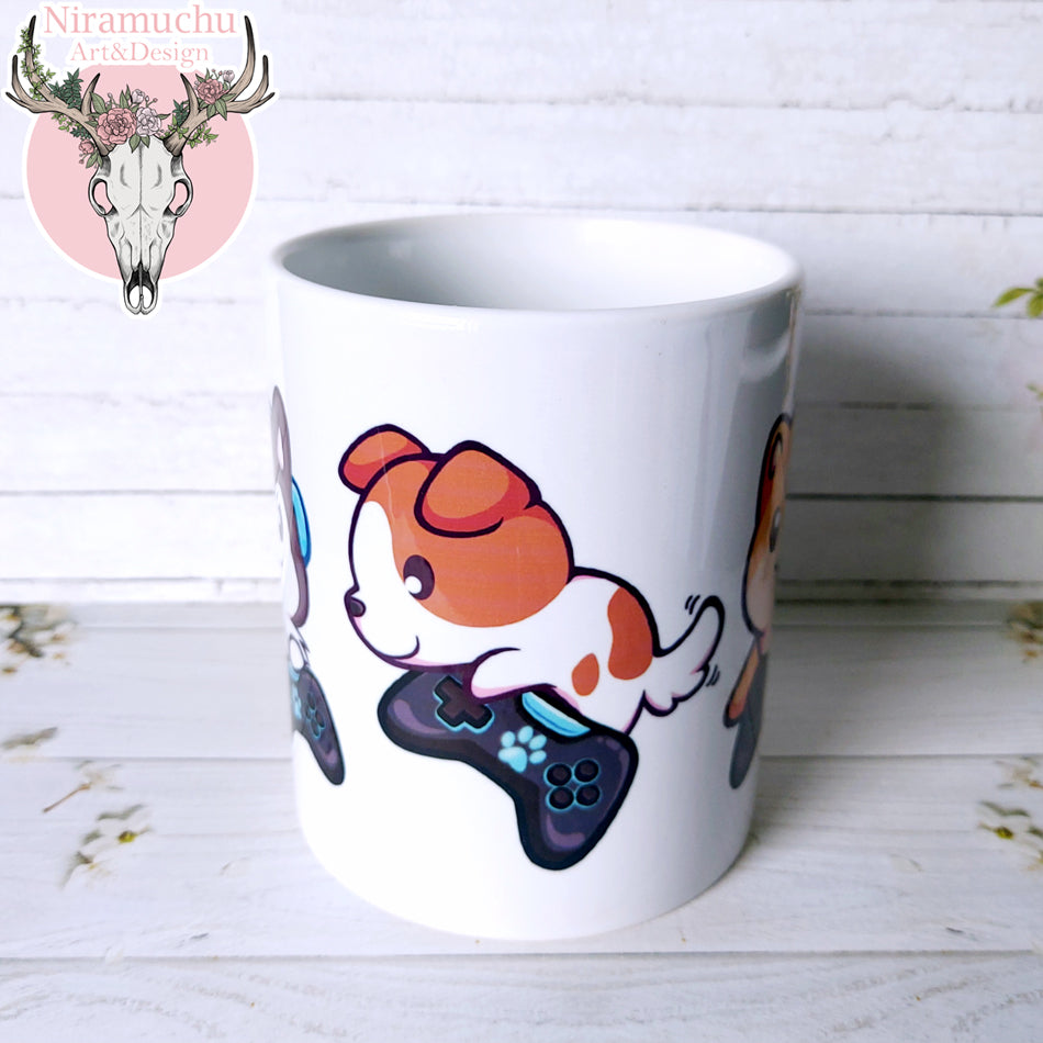 Gamer Dogs Mug: Doggos in Control