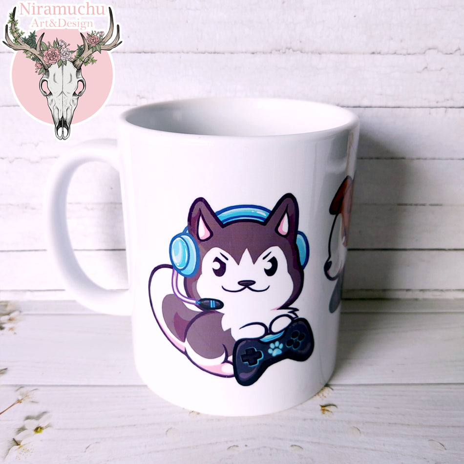 Gamer Dogs Mug: Doggos in Control