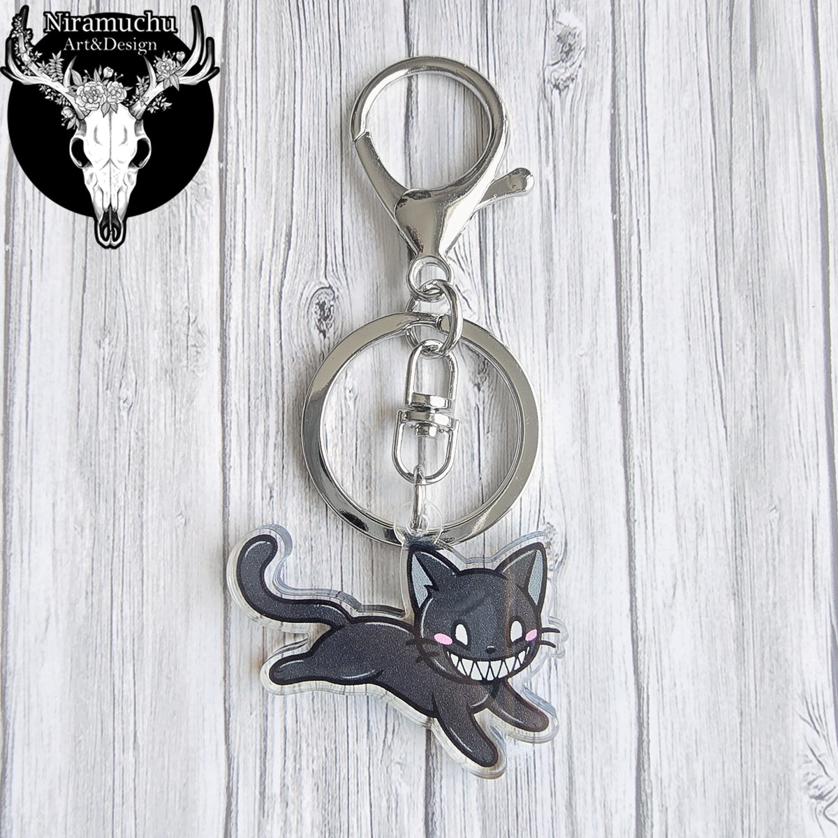 Kuroineko Menace Kitty Keycharm
