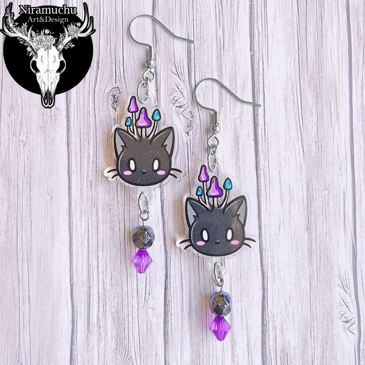 Kuroineko Mushroom Kitty Korvakorut