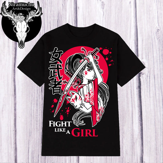 Kuroineko Fighter T-paita