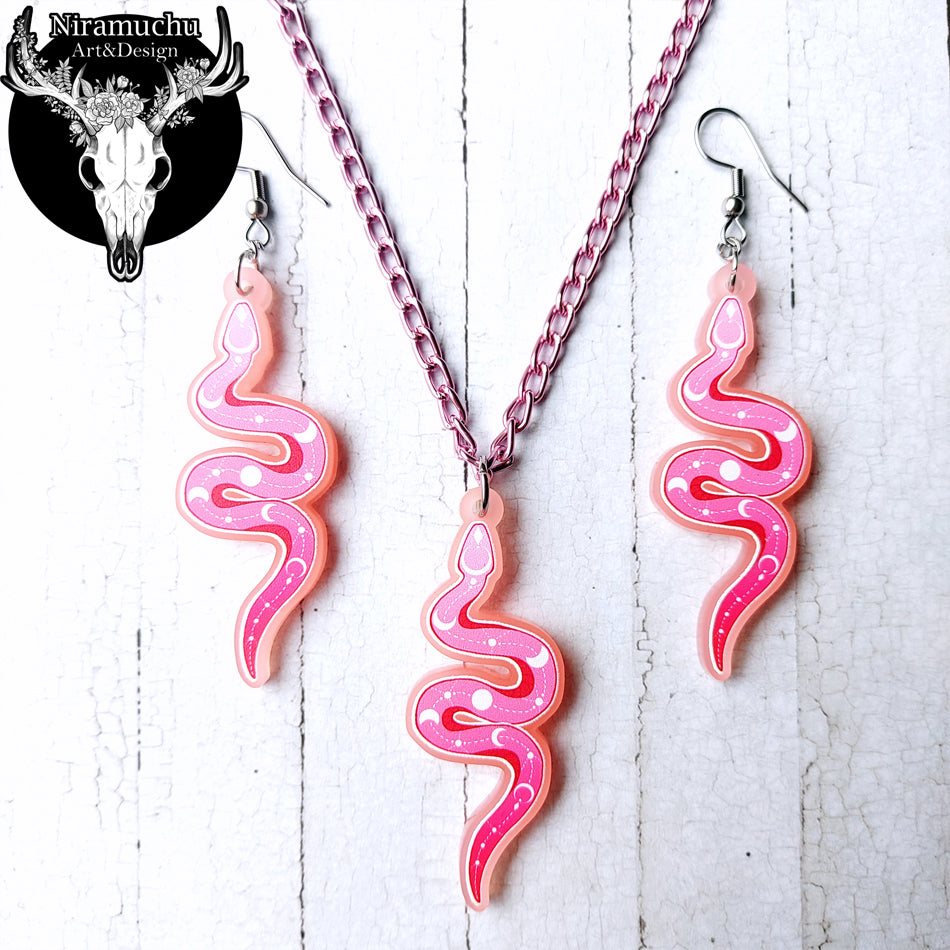 Lunar Snake Earrings