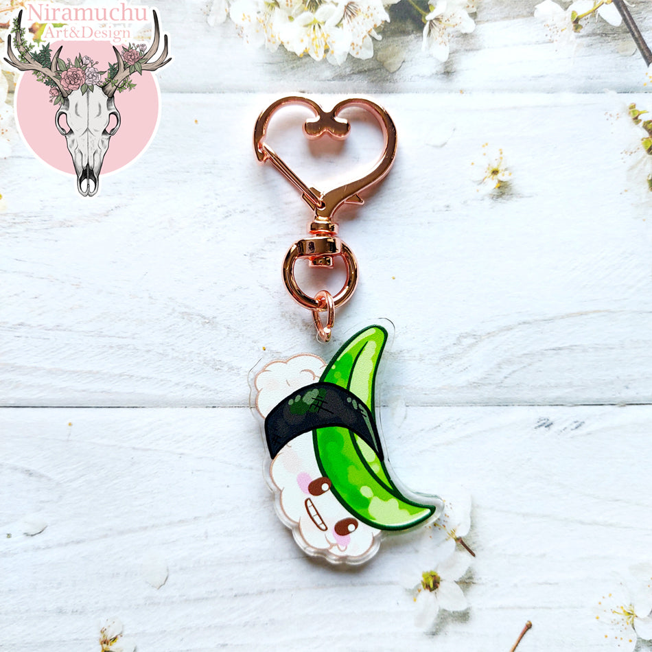 Manga Cafe Happy Sushi Avocado Keycharm