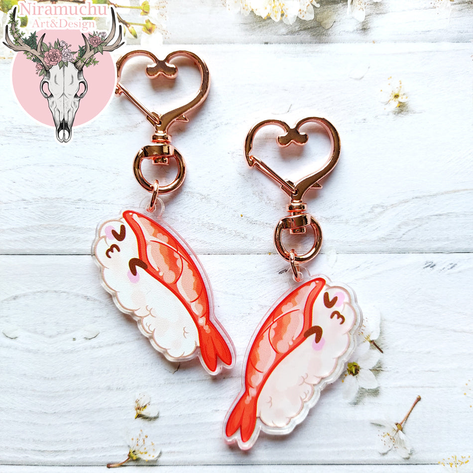 Manga Cafe Happy Sushi Ebi Keycharm