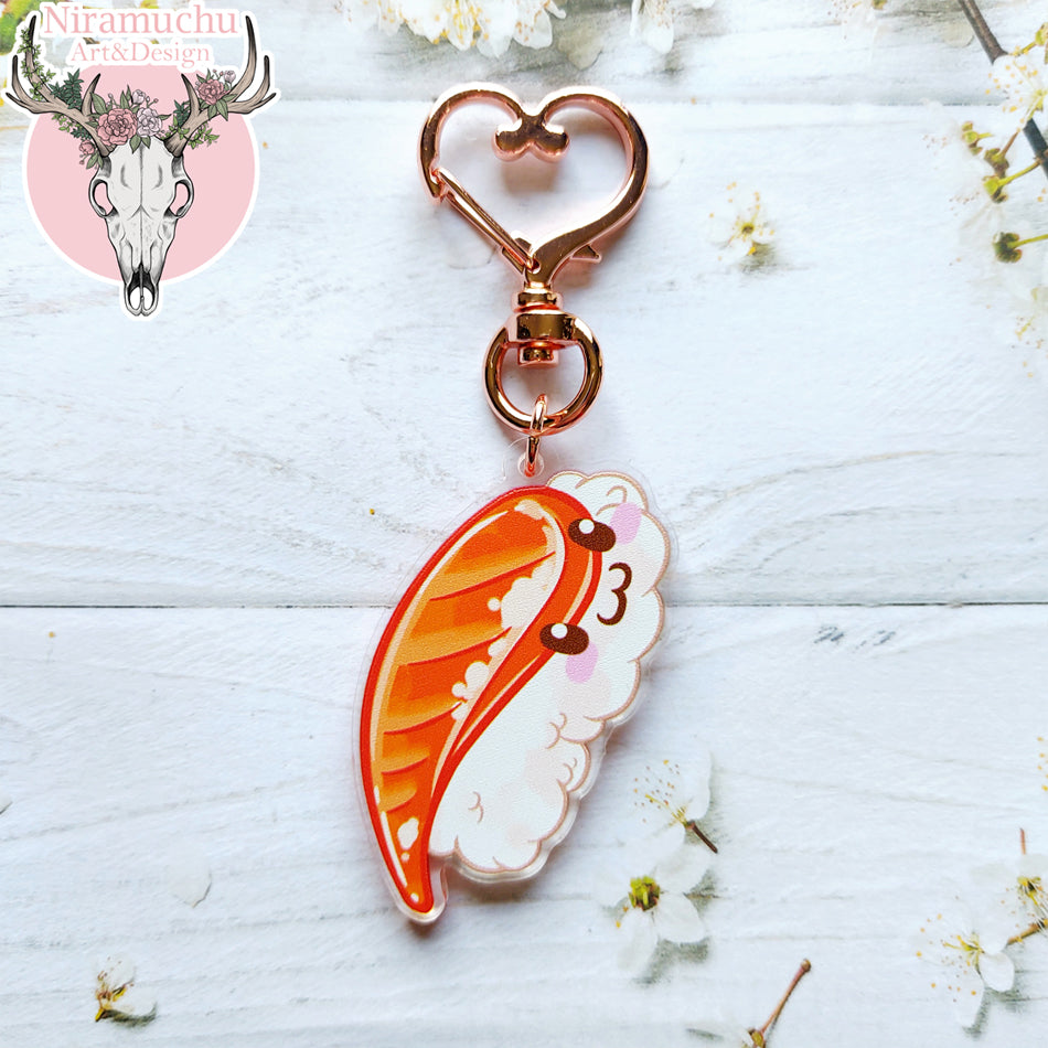 Manga Cafe Happy Sushi Sake Keycharm