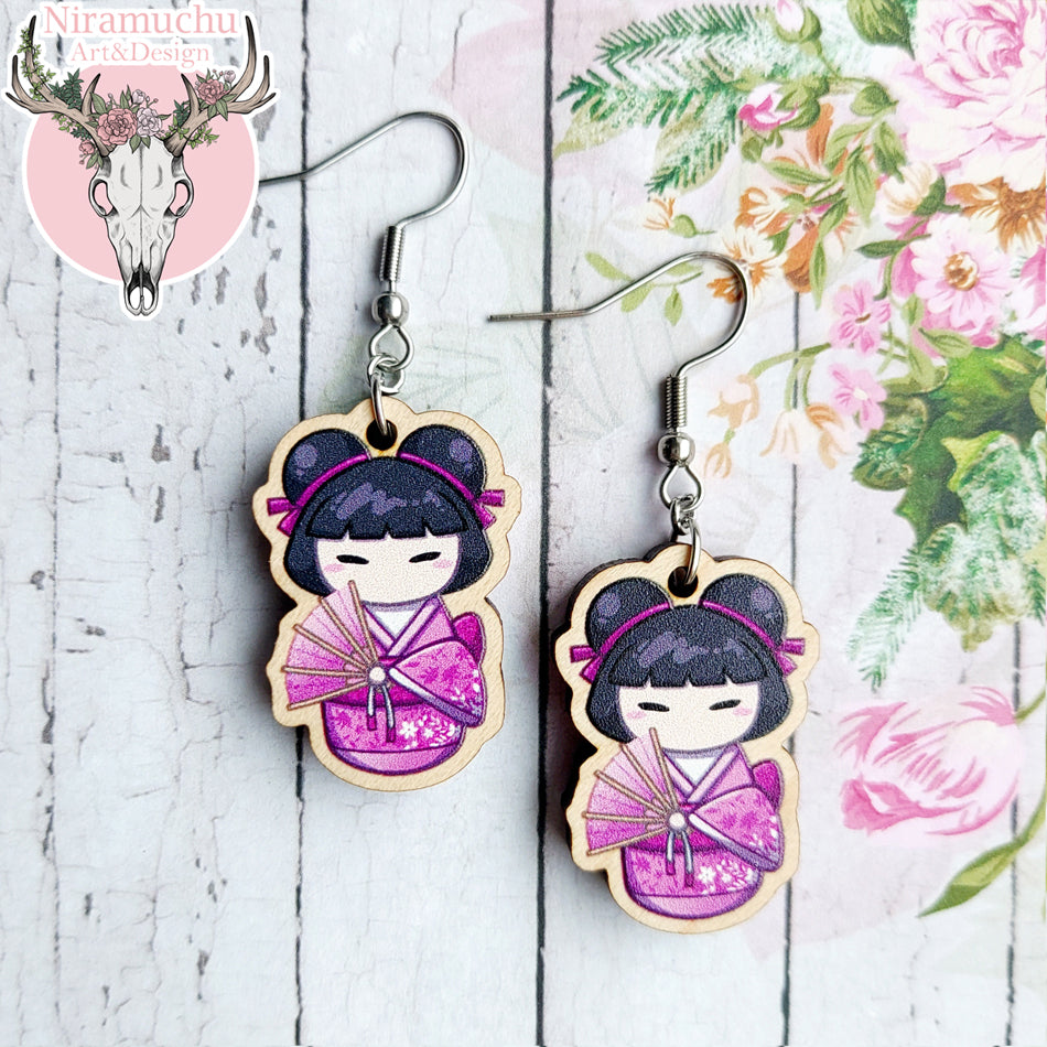 Kokeshi Pink Korvakorut