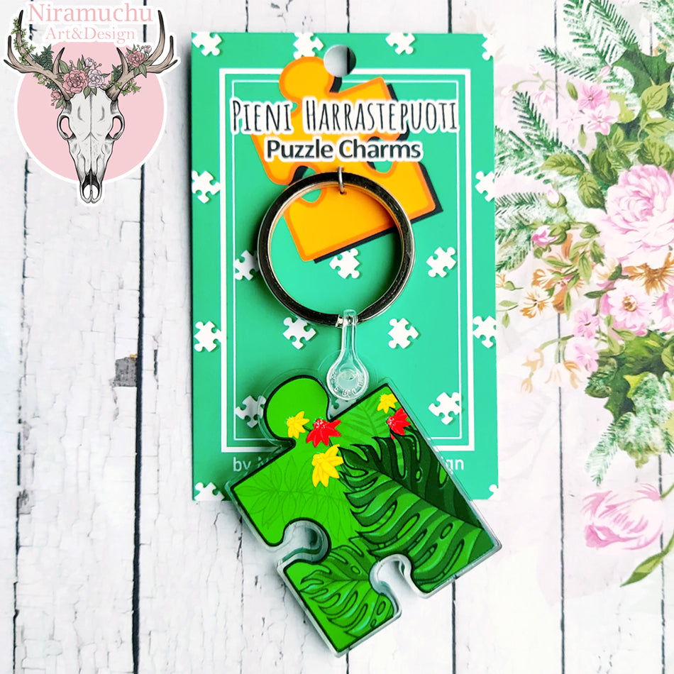 Puzzle Charms: Monstera Avaimenperä