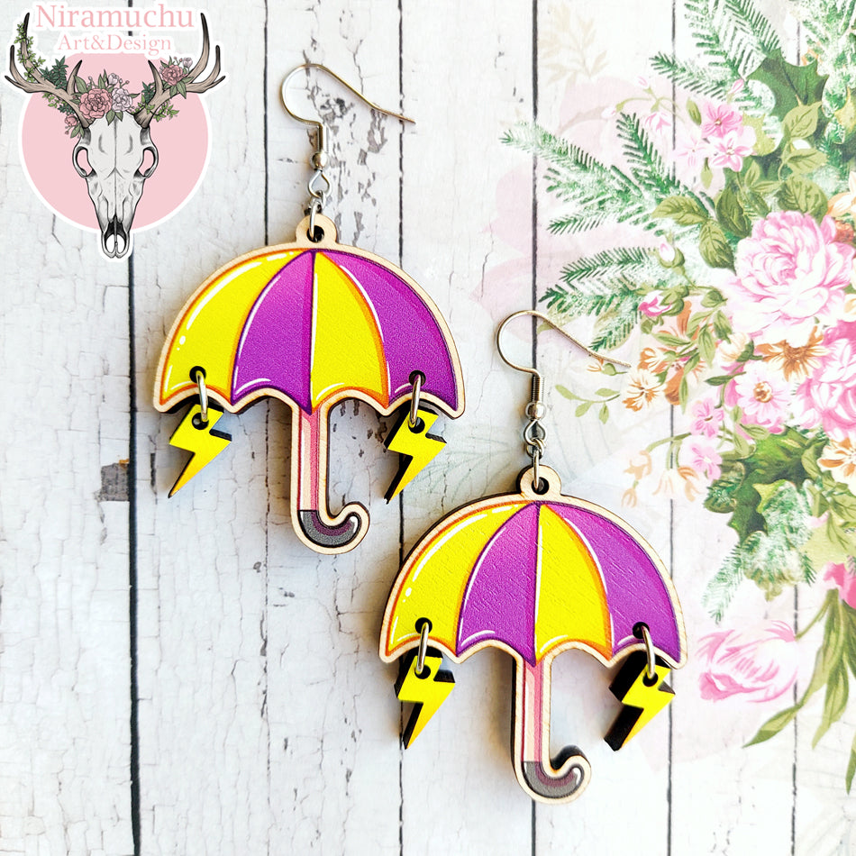 Umbrella Lightning Earrings