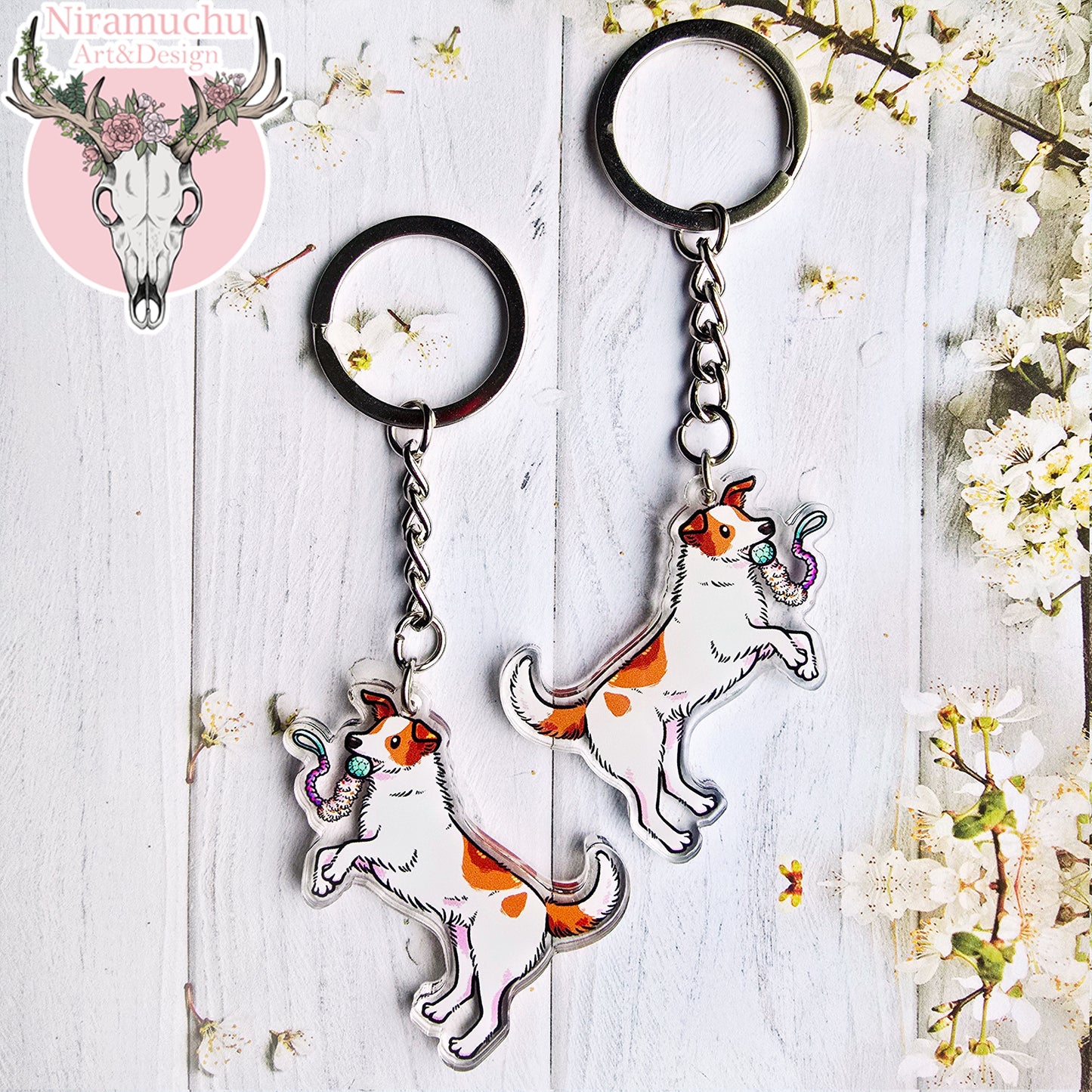 Treenikupla Jack Russel Avaimenperä