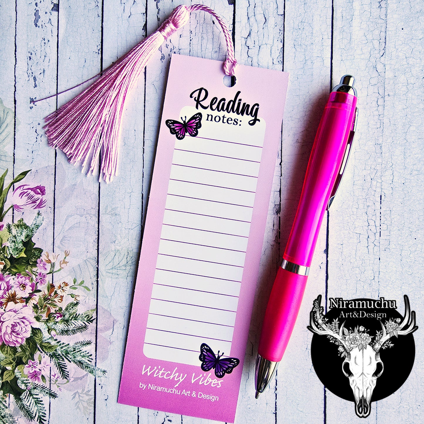 Witchy Vibes Bookmark Crystal Ball