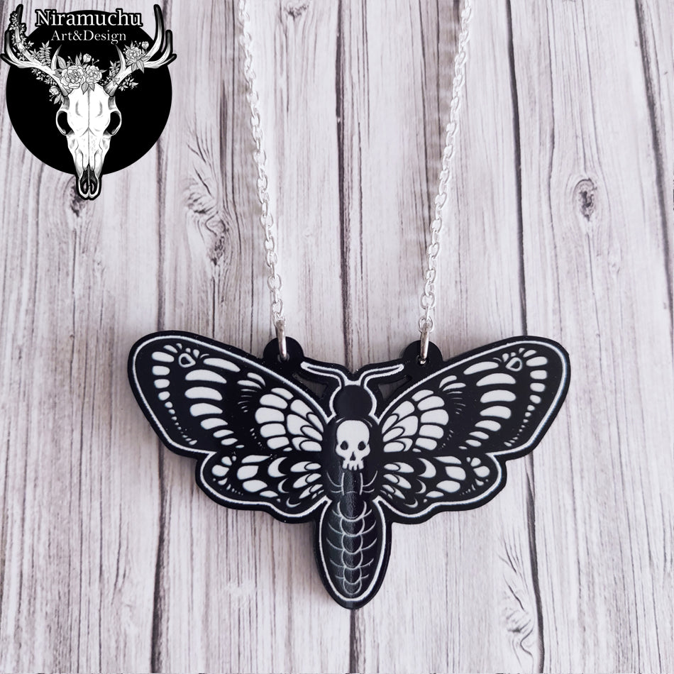 Witchy Vibes Moth Necklace