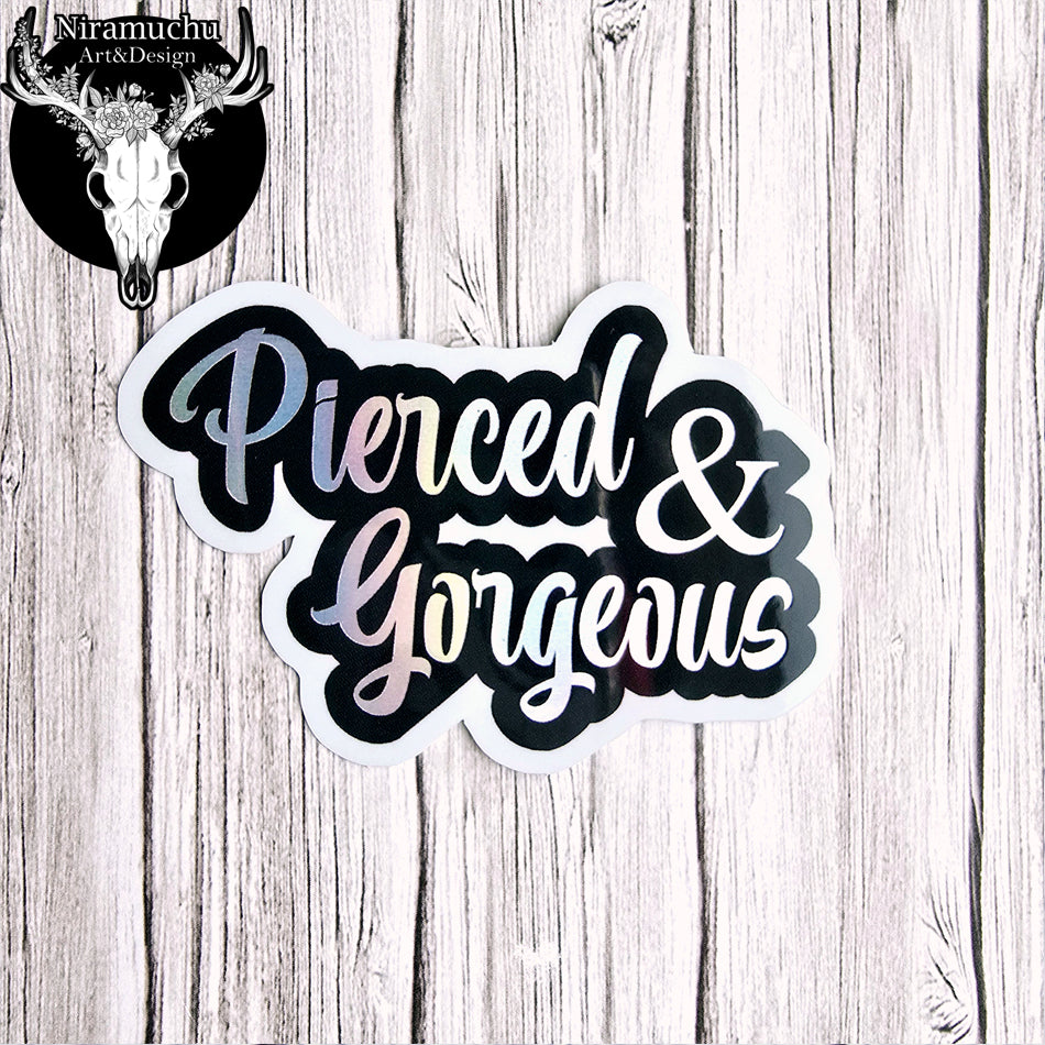 Witchy Vibes "Pierced" Holo Sticker