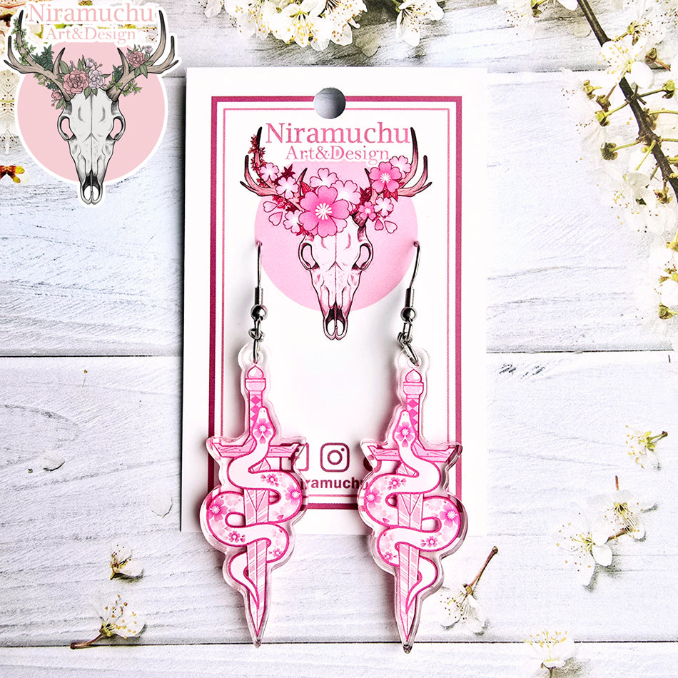 Year of the Snake Dagger Earrings