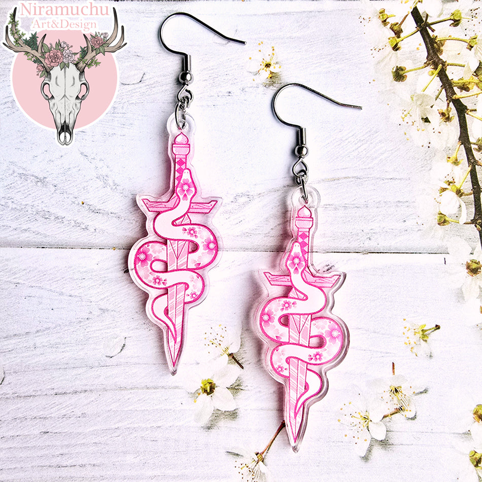 Year of the Snake Dagger Earrings