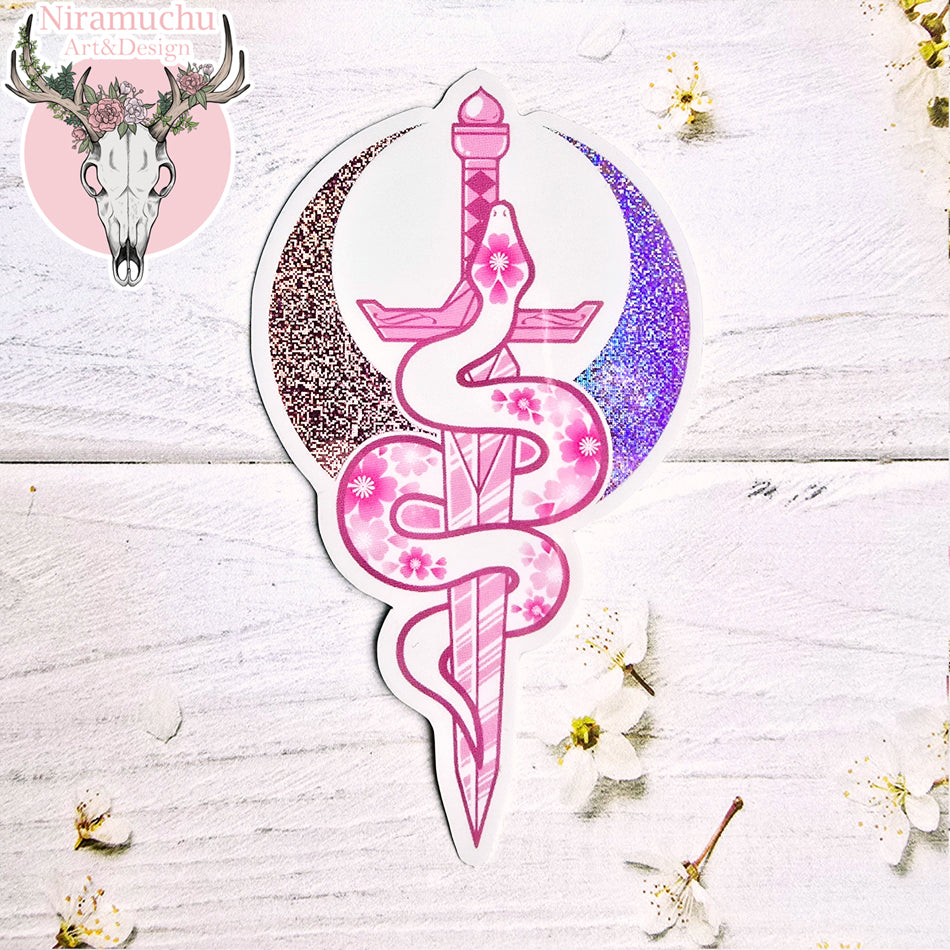 Year of the Snake Glitter Sticker