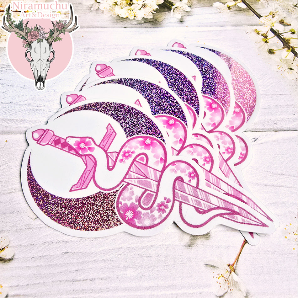 Year of the Snake Glitter Sticker