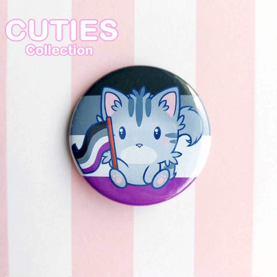 CUTIES PRIDE Badge: Ace Kitty