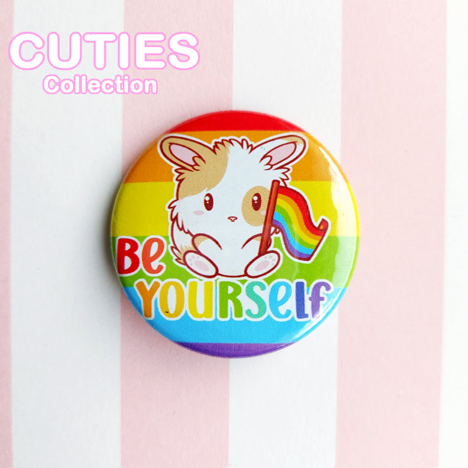 CUTIES PRIDE Badge: Rainbow Be Yourself