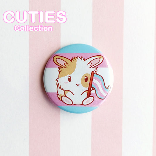 CUTIES PRIDE Pinssi: Trans Bunny