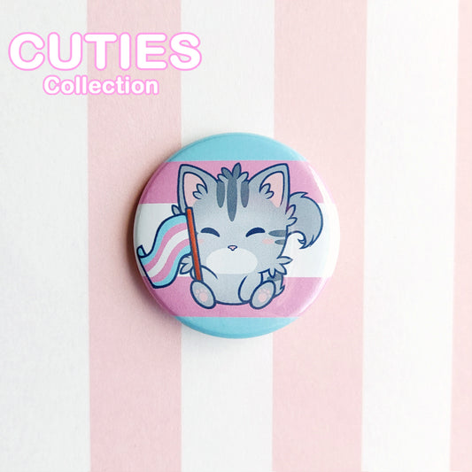 CUTIES PRIDE Pinssi: Trans Kitty