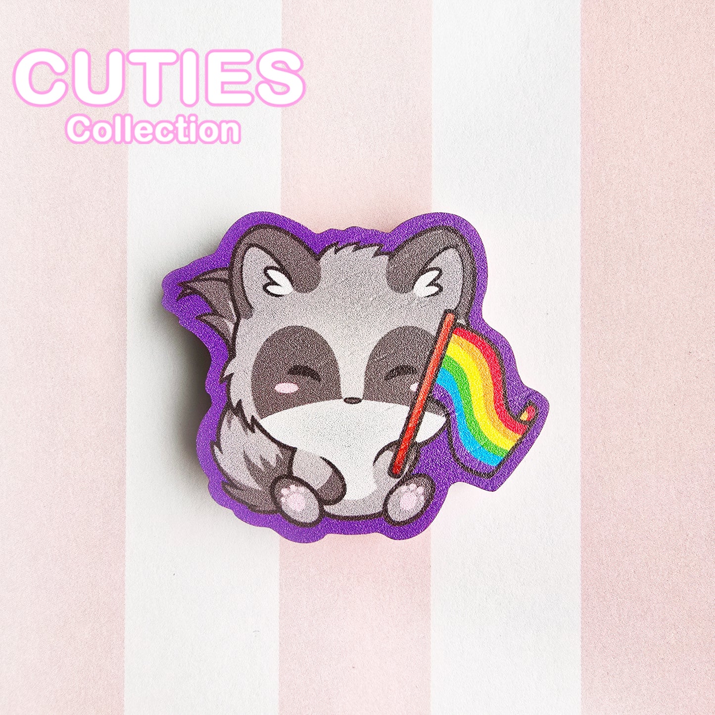 CUTIES PRIDE Magnet Raccoon