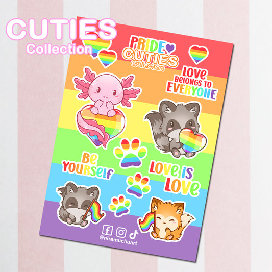 CUTIES PRIDE Stickers: Love