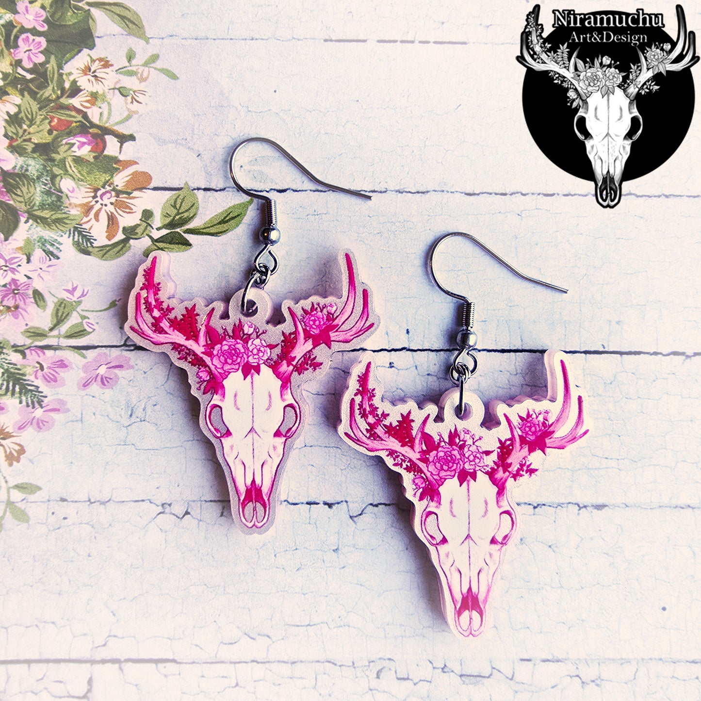 Classic Deer Skull Pink Set