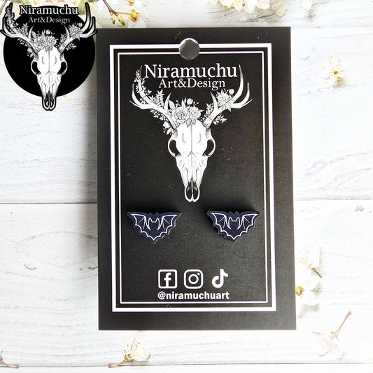 Cute Halloween Bat Ear Studs
