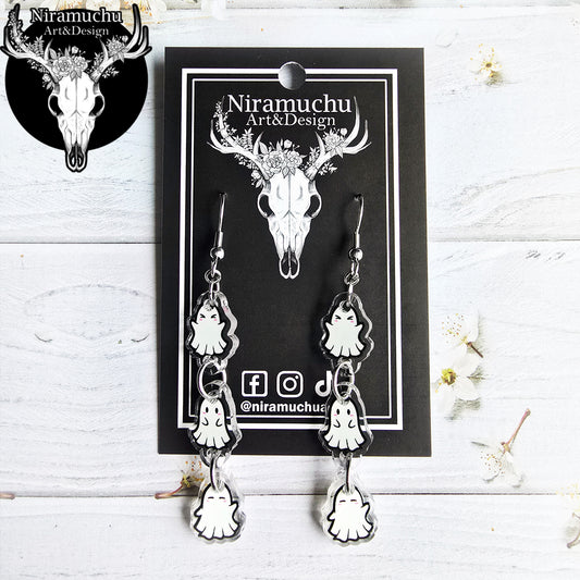 Cute Halloween Ghost Hunt Earrings