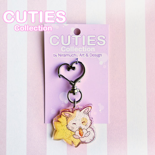 CUTIES Bunny Glitter Keycharm