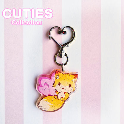 CUTIES Fox Glitter Avaimenperä
