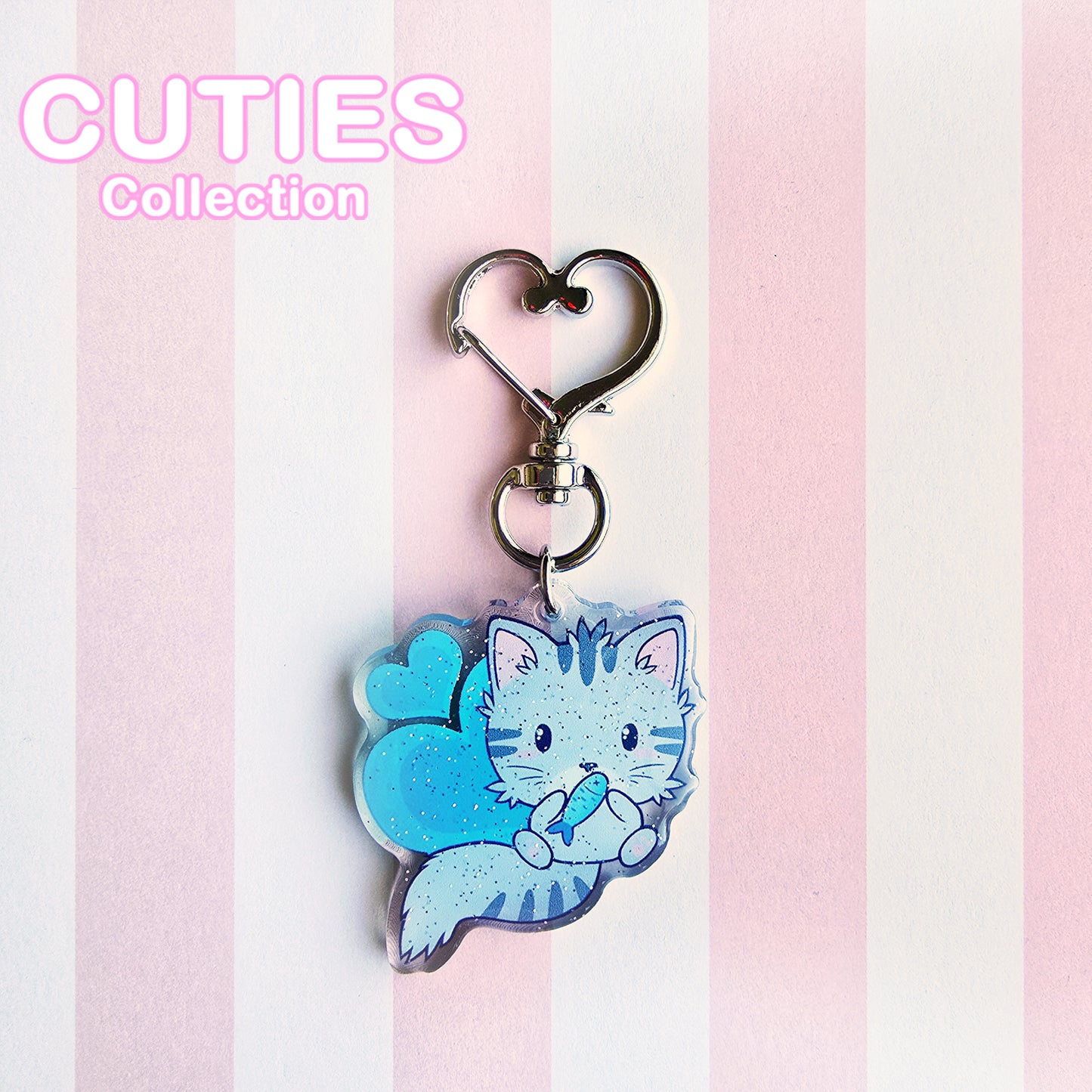 CUTIES Kitty Glitter Keycharm
