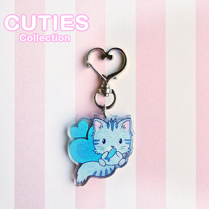 CUTIES Kitty Glitter Keycharm